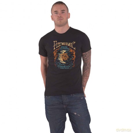 Fleetwood Mac: Unisex T-Shirt: Sisters Of The Moon (Black) (Wash Collection) (Large)