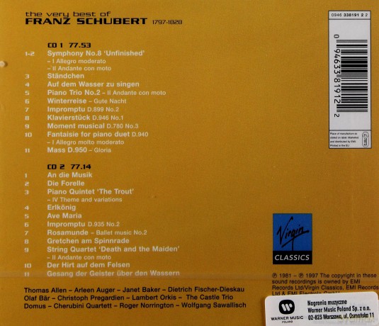 Various: The Very Best Of Schubert [2CD]