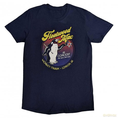 Fleetwood Mac: Unisex T-Shirt: Wembley 2019 (Navy Blue) (Ex-Tour) (Large)