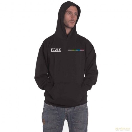 Foals: Unisex Pullover Hoodie: Life Is Yours Text (Black) (Back Print) (Small)