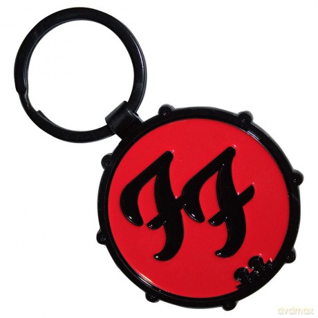 Foo Fighters: Keychain: Ff Logo Drum Double-Sided