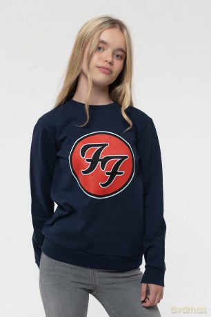 Foo Fighters: Kids Sweatshirt: FF Logo (Blue) (7-8 Years)