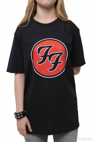 Foo Fighters: Kids T-Shirt: FF Logo (Black) (7-8 Years)