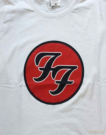 Foo Fighters: Ladies T-Shirt: FF Logo (White) (X-Small)