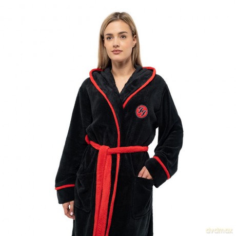 Foo Fighters: Unisex Bathrobe: FF Logo (Black) (Back Print) (Large - X-Large)