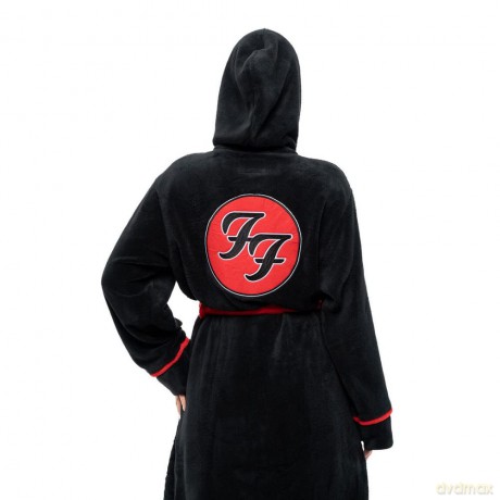 Foo Fighters: Unisex Bathrobe: FF Logo (Black) (Back Print) (Large - X-Large)