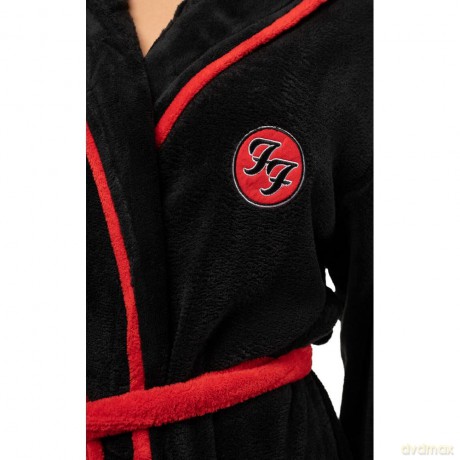 Foo Fighters: Unisex Bathrobe: FF Logo (Black) (Back Print) (Small - Medium)