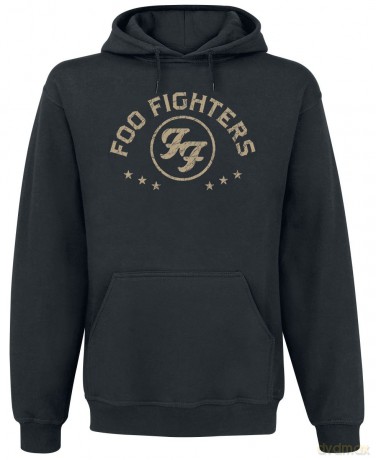 Foo Fighters: Unisex Pullover Hoodie: Arched Stars (Black) (Small)