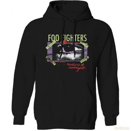 Foo Fighters: Unisex Pullover Hoodie: Medicine At Midnight Taped (Black) (Medium)