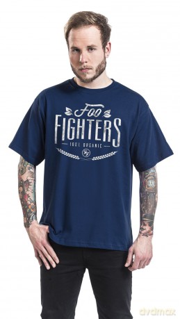 Foo Fighters: Unisex T-Shirt: 100% Organic (Navy Blue) (Medium)