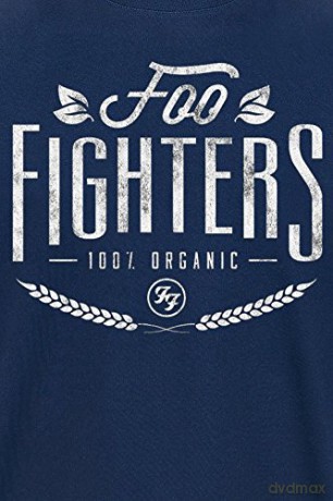 Foo Fighters: Unisex T-Shirt: 100% Organic (Navy Blue) (Medium)