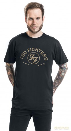 Foo Fighters: Unisex T-Shirt: Arched Stars (Black) (Large)