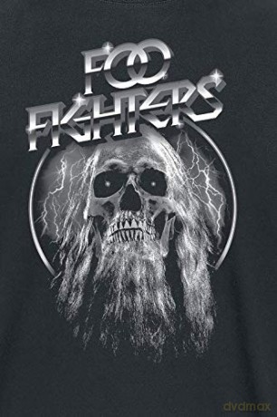 Foo Fighters: Unisex T-Shirt: Bearded Skull (Black) (Large)