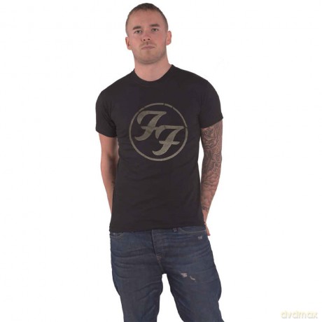 Foo Fighters: Unisex T-Shirt: FF Logo (Black) (Hi-Build) (Medium)