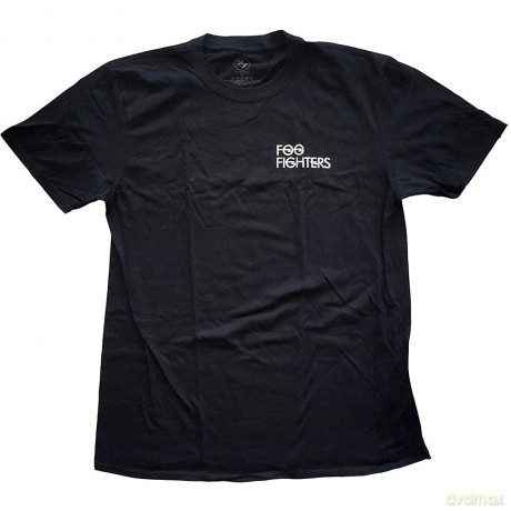 Foo Fighters: Unisex T-Shirt: Flash Logo (Black) (Back Print) (Medium)