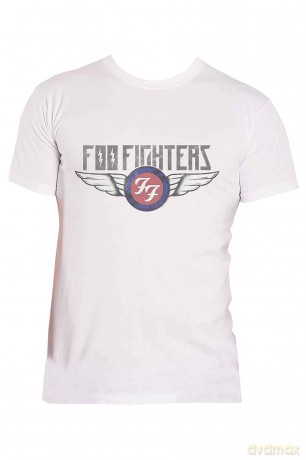 Foo Fighters: Unisex T-Shirt: Flash Wings (White) (XXXX-Large)