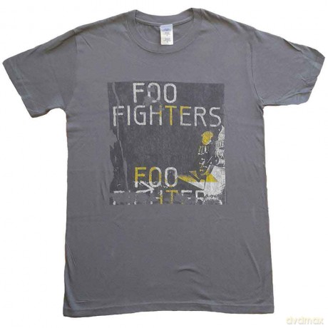 Foo Fighters: Unisex T-Shirt: Guitar (Grey) (Ex-Tour) (Small)