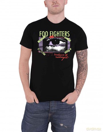 Foo Fighters: Unisex T-Shirt: Medicine At Midnight Taped (Black) (Large)