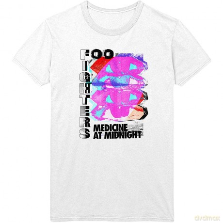 Foo Fighters: Unisex T-Shirt: Medicine At Midnight Tilt (White) (Large)
