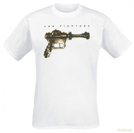 Foo Fighters: Unisex T-Shirt: Ray Gun (White) (Small)