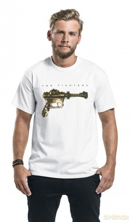 Foo Fighters: Unisex T-Shirt: Ray Gun (White) (Small)