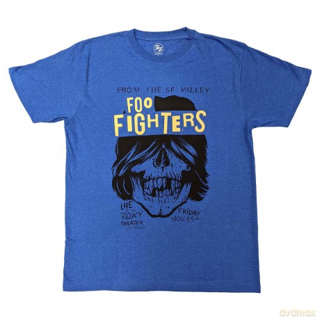 Foo Fighters: Unisex T-Shirt: Roxy Flyer (Blue) (Medium)