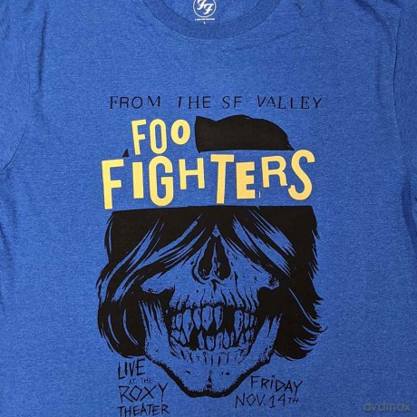 Foo Fighters: Unisex T-Shirt: Roxy Flyer (Blue) (Medium)