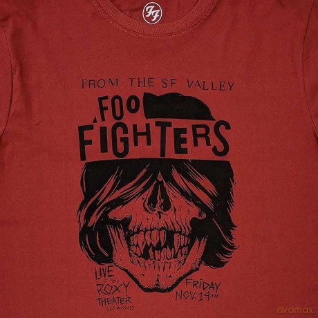 Foo Fighters: Unisex T-Shirt: SF Valley (Red) (Large)