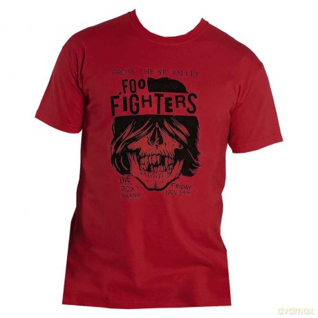 Foo Fighters: Unisex T-Shirt: SF Valley (Red) (Small)