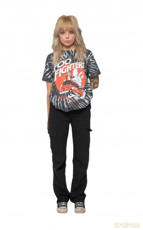 Foo Fighters: Unisex T-Shirt: Speeding Bus (Black) (Wash Collection) (Medium)