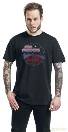 Foo Fighters: Unisex T-Shirt: Vector Space (Black) (Large)