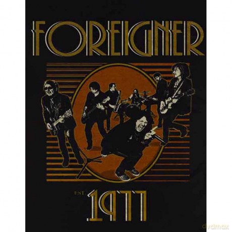 Foreigner: Men's Tee: Est' 1977 (Medium)