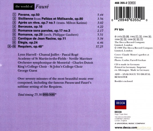 Various: The World Of: Faure [CD]