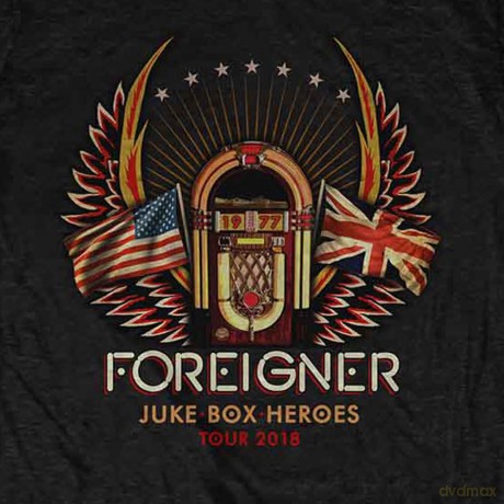 Foreigner: Unisex T-Shirt: Eagle (Black) (Medium)