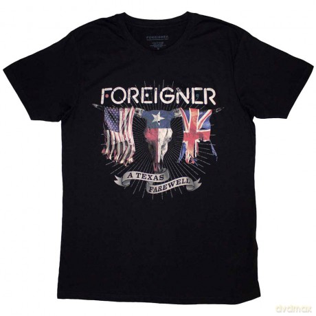 Foreigner: Unisex T-Shirt: Texas Farewell (Black) (XX-Large)