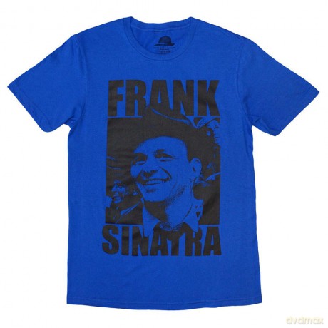 Frank Sinatra: Unisex T-Shirt: Montage Photos (Blue) (Large)