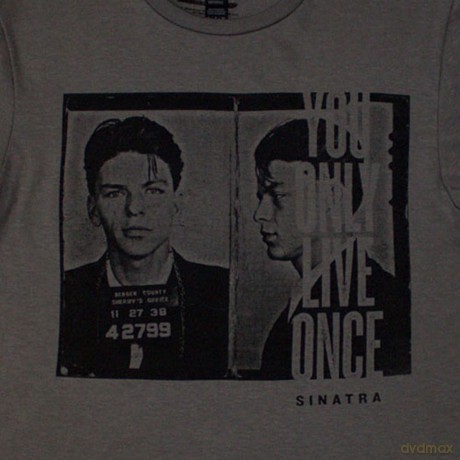 Frank Sinatra: Unisex T-Shirt: Mugshot (Charcoal Grey) (X-Large)