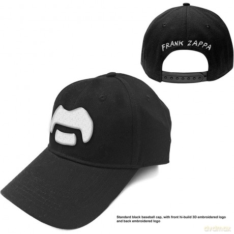 Frank Zappa: Unisex Baseball Cap: White Moustache