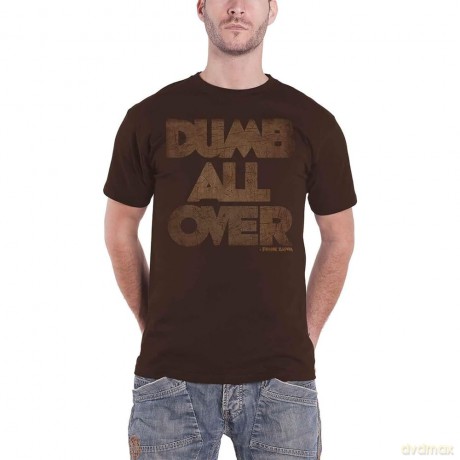 Frank Zappa: Unisex T-Shirt: Dumb All Over (Brown) (Large)