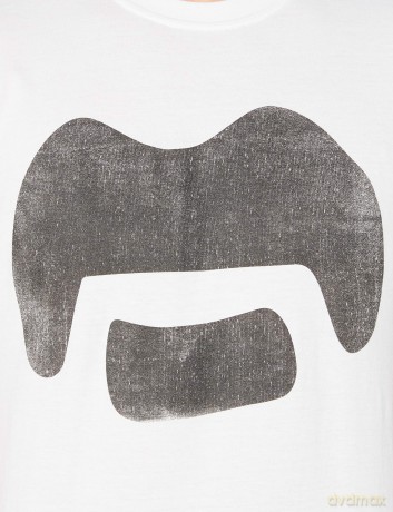Frank Zappa: Unisex T-Shirt: Tache (White) (Small)
