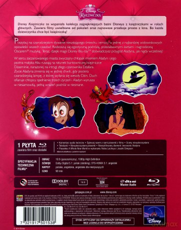 Aladyn (Disney) (Księżniczka) [Blu-Ray]