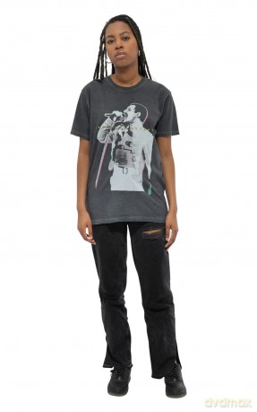 Freddie Mercury: Unisex T-Shirt: Glow (Black) (Wash Collection) (Medium)