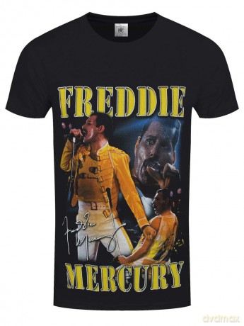Freddie Mercury: Unisex T-Shirt: Live Homage (Black) (XX-Large)