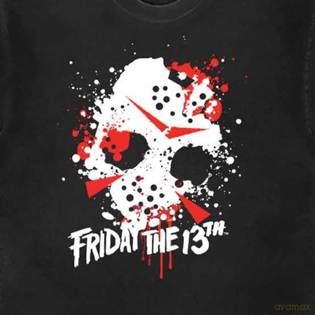 Friday The 13th: Friday the 13th Unisex T-Shirt: Jason Blood Splat (Black) (Large)
