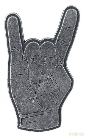 Generic: Pin Badge: Devil Horns (Retail Pack)