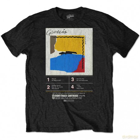 Genesis: Unisex T-Shirt: ABACAB 8-Track (Black) (Small)