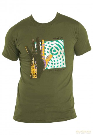 Genesis: Unisex T-Shirt: Invisible Touch (Green) (Medium)