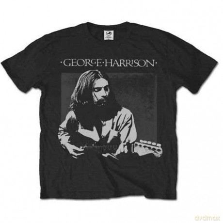 George Harrison: Men's Tee: Live Portrait (Large)