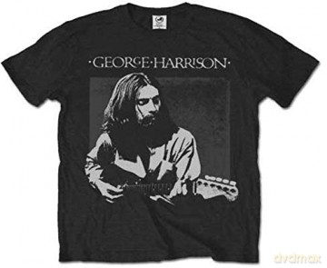 George Harrison: Men's Tee: Live Portrait (Large)
