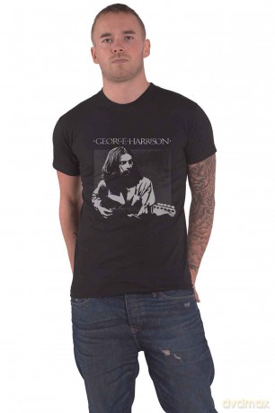 George Harrison: Men's Tee: Live Portrait (X-Large)